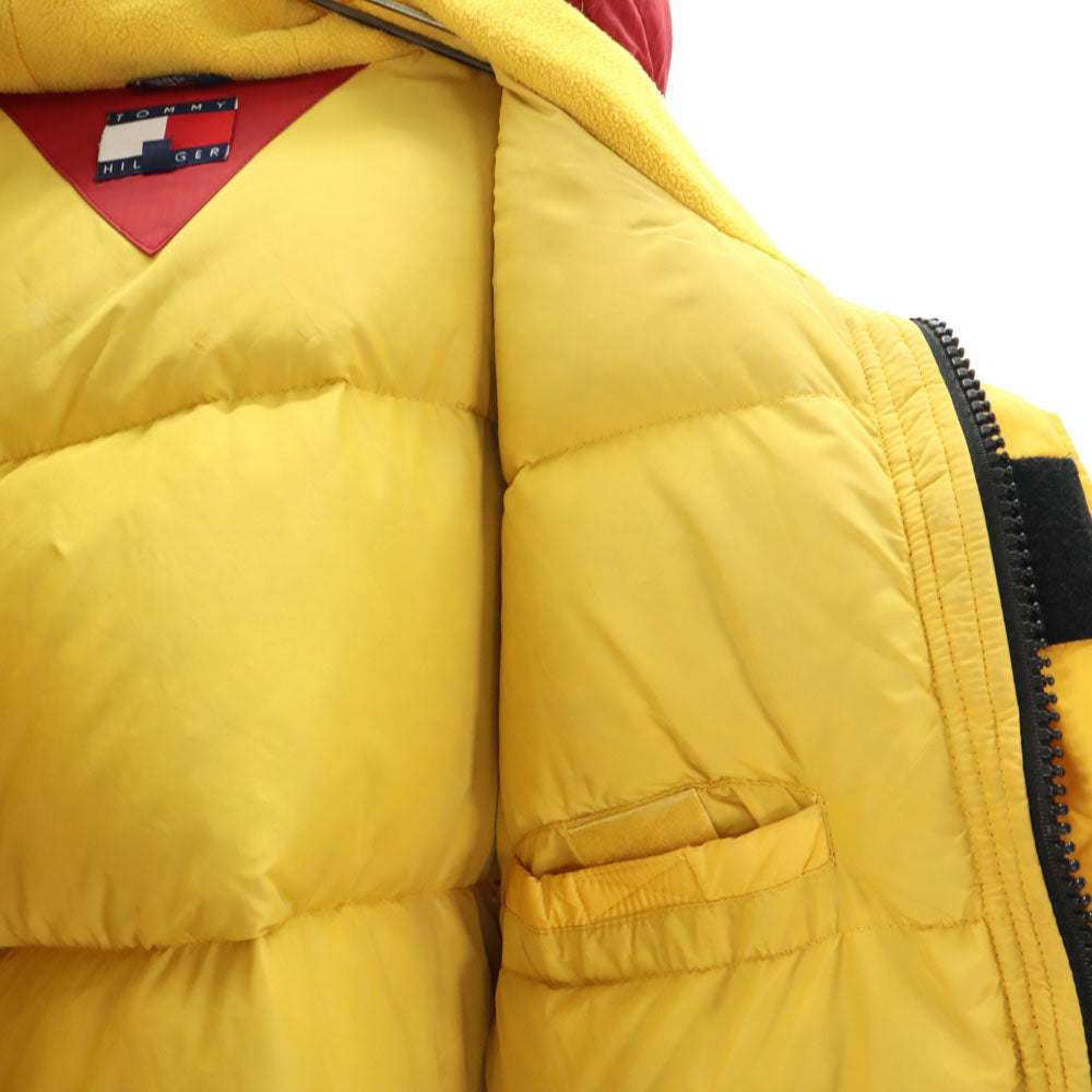 TOMMY HILFIGER トミーヒルフィガー 90s オールド フラッグタグ ダウンジャケット M レッド 他 フーディー アウトドア メンズ