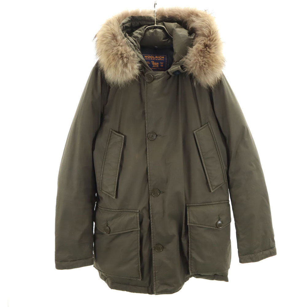 WOOLRICH ウールリッチ モルドバ製 アークティック パーカー S カーキ ARCTIC PARKA たぬきファー メンズ