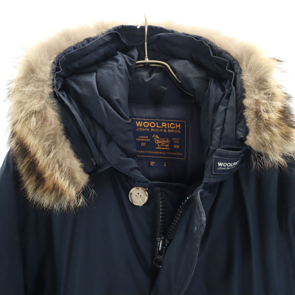 WOOLRICH ウールリッチ モルドバ製 アークティック パーカー S ネイビー ARCTIC PARKA たぬきファー メンズ