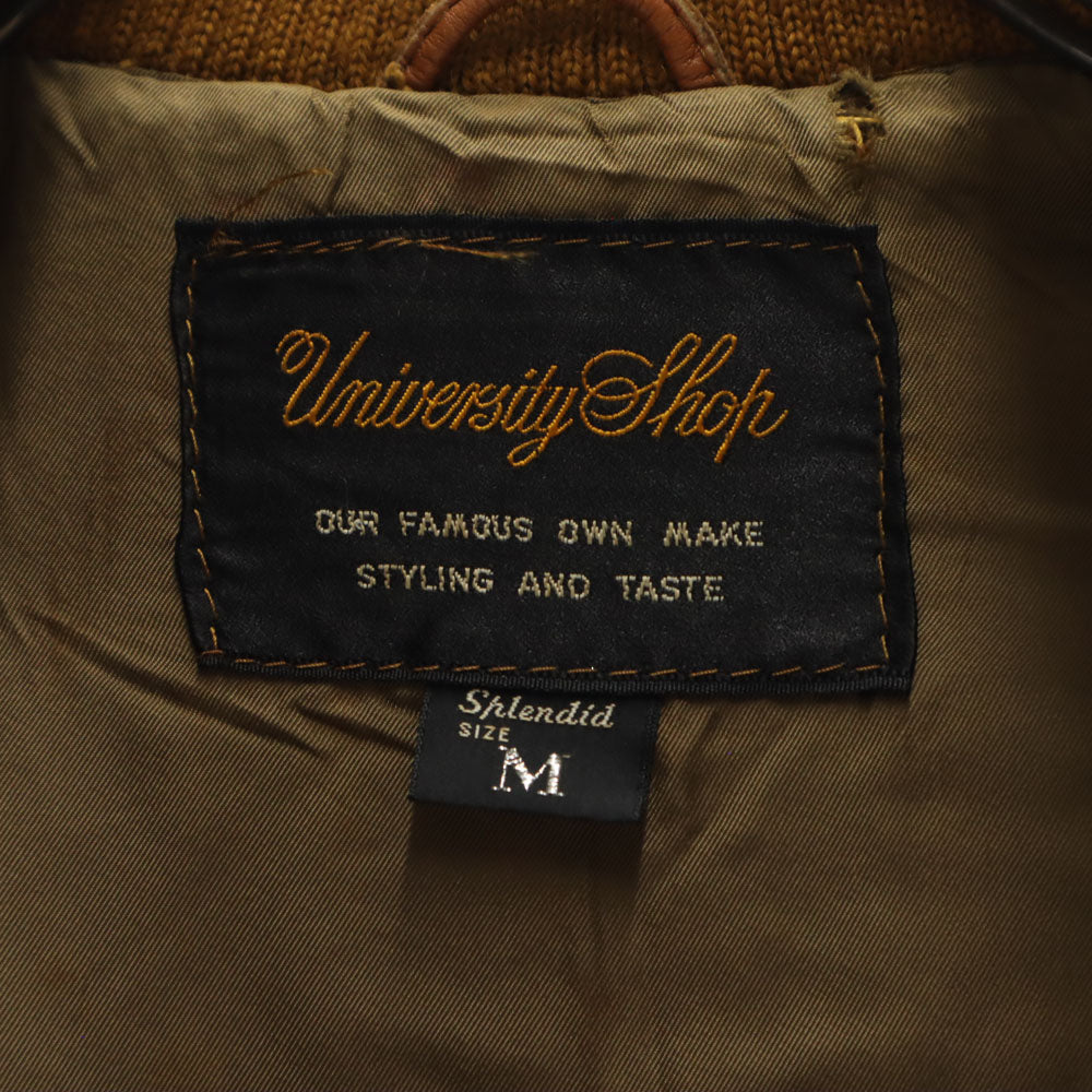 UniversityShop 80s 90s オールド レザージャケット M ブラウン UniversityShop メンズ