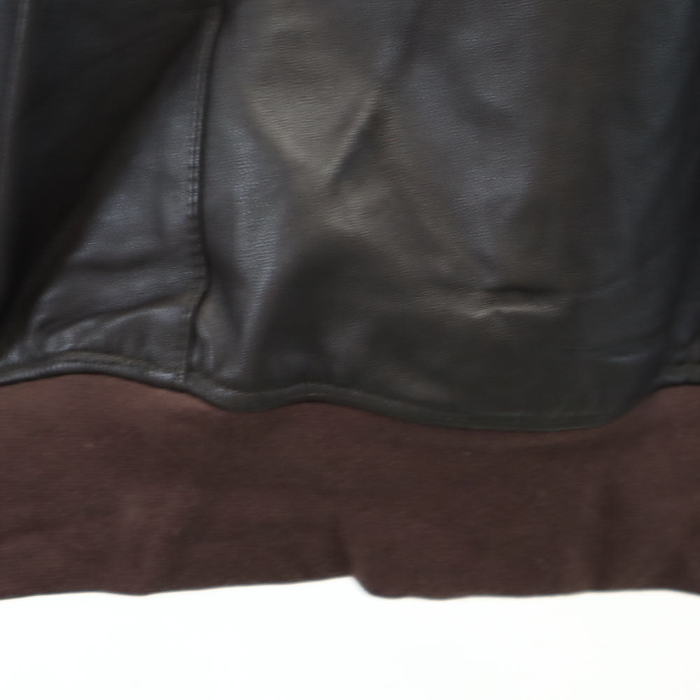 WTAPS ダブルタップス 長袖 シープスキン レザージャケット ブラウン系 羊革 羊皮 メンズ