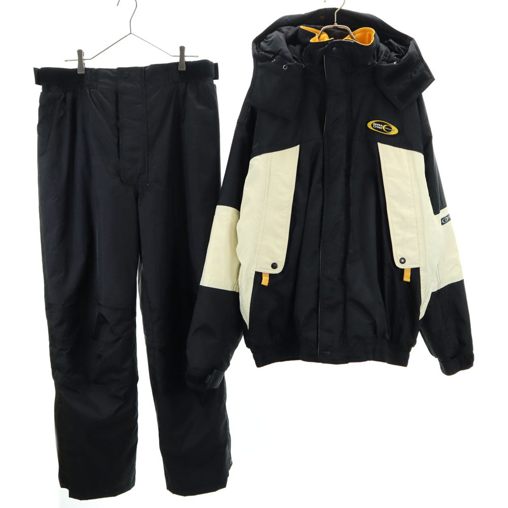 ソーシン 中綿ジャケット 上下 セットアップ XXL ブラック OCEAN CROSS ビッグサイズ メンズ