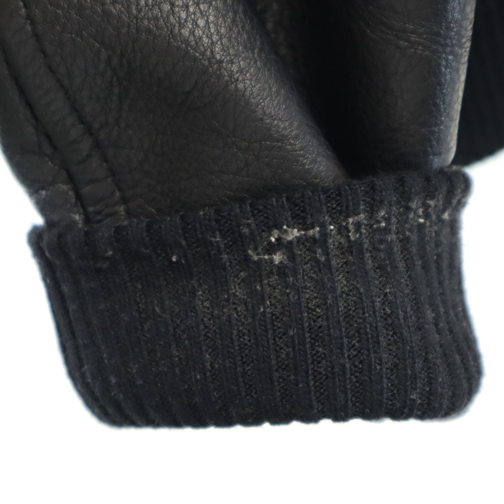 JACKROSE ジャックローズ ウールブレンド 長袖 ジャケット 3 ワインレッド 袖レザー メンズ