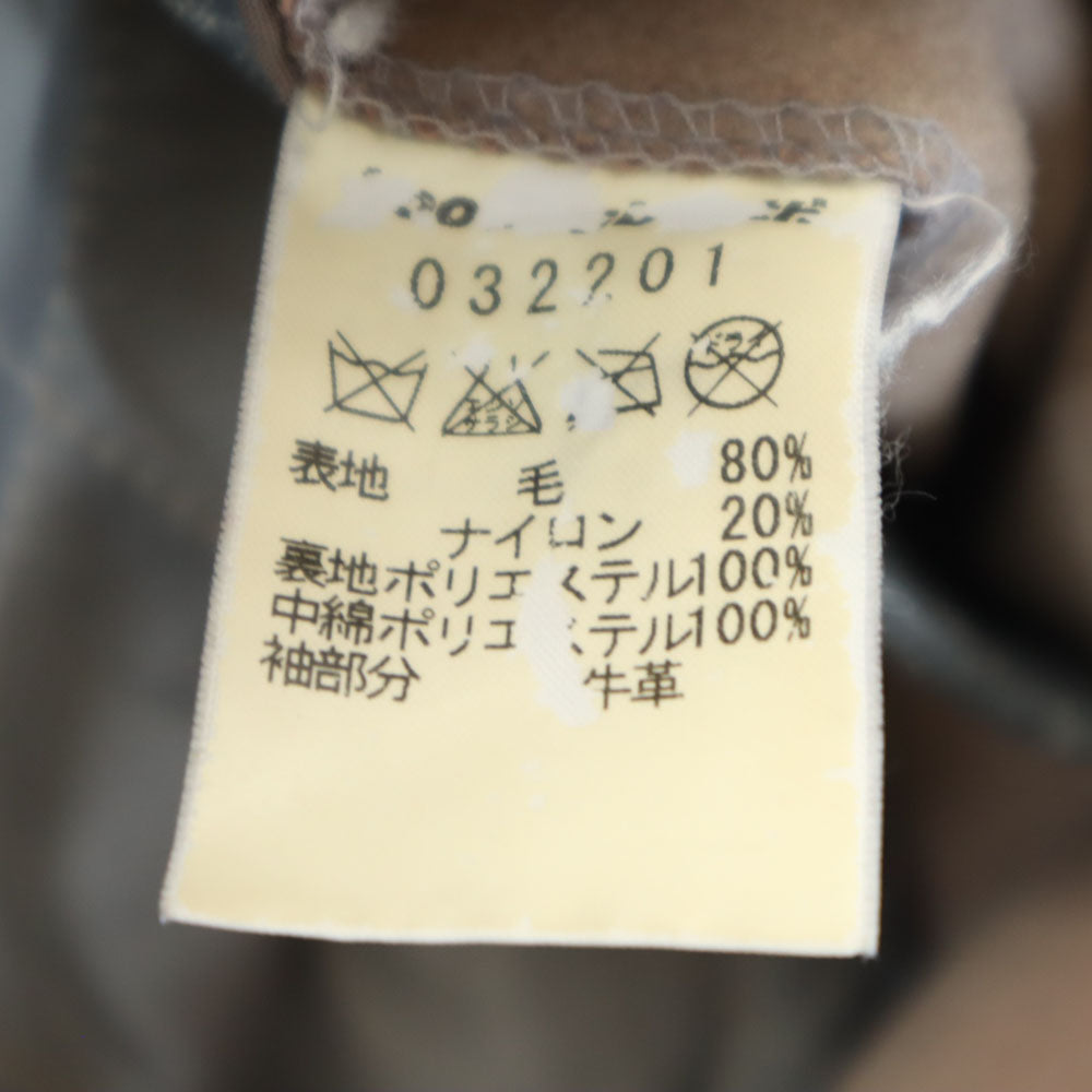 ブートレグブース ウールブレンド 長袖 スタジャン L ピンク系 袖レザー メンズ