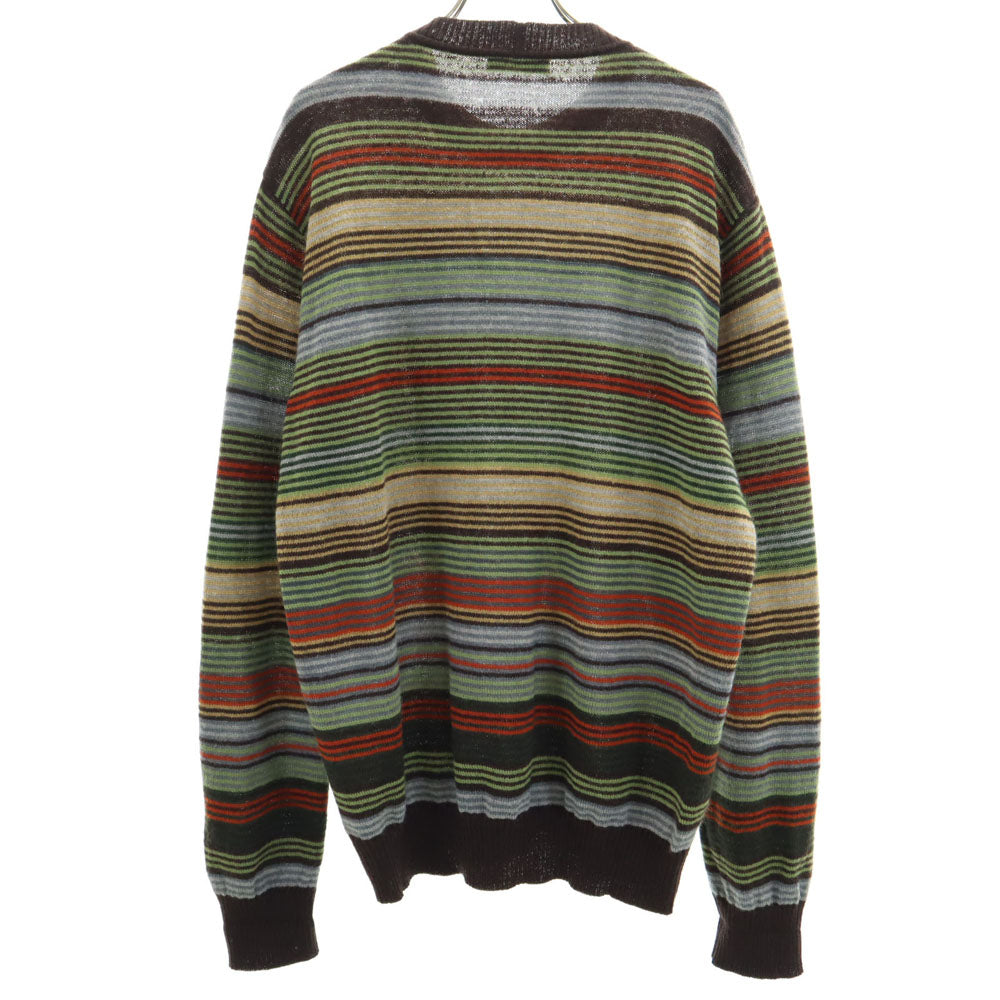 MISSONI SPORT ミッソーニスポーツ イタリア製 ボーダー柄 長袖 セーター 50 ブラウン 他 ニット メンズ