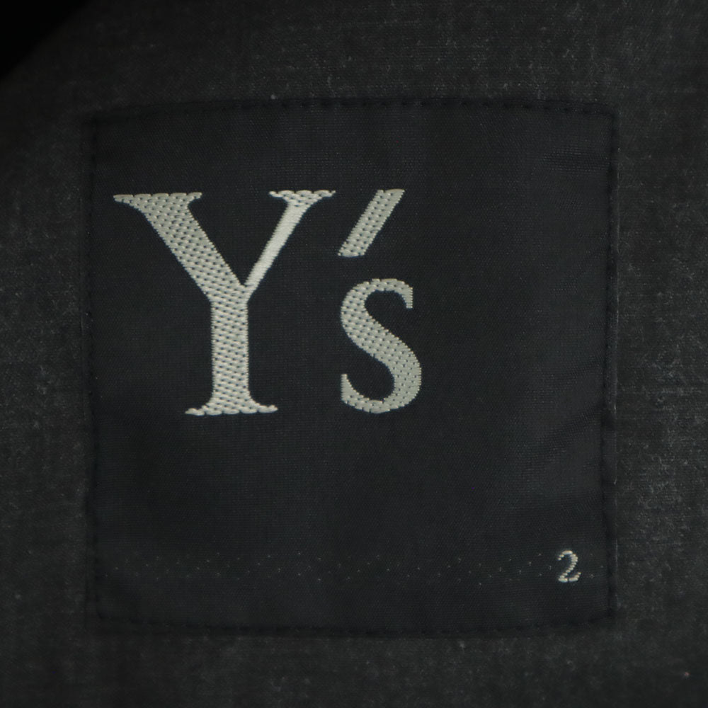 Y's ワイズ 変形 ジャケット 2 チャコールグレー COMPOSITION SEE ATTACHED LABEL ヨウジヤマモト メンズ