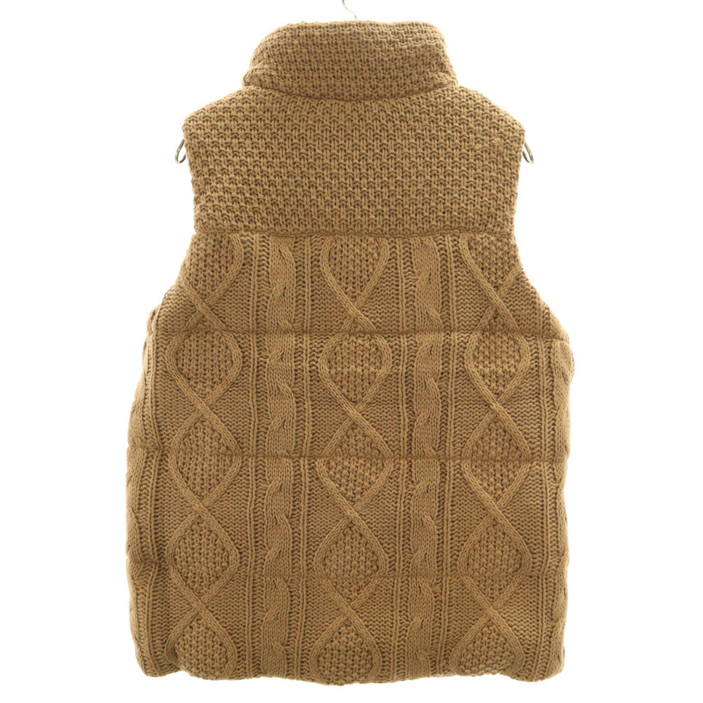 未使用 バンキッシュ アクリル ニット ベスト M ベージュ系 VANQUISH タグ付き メンズ