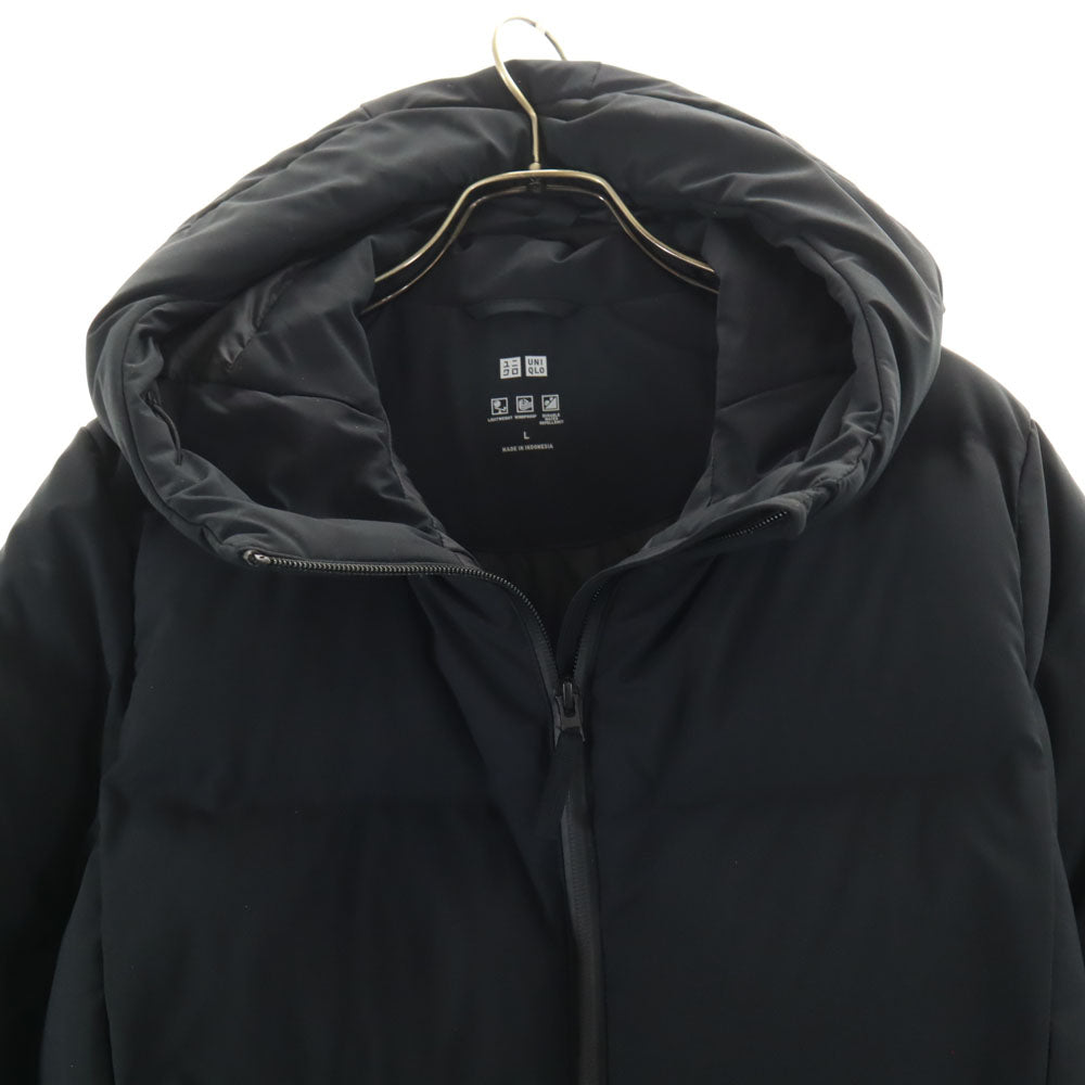 UNIQLO ユニクロ シームレス ダウンコート L ネイビー レディース
