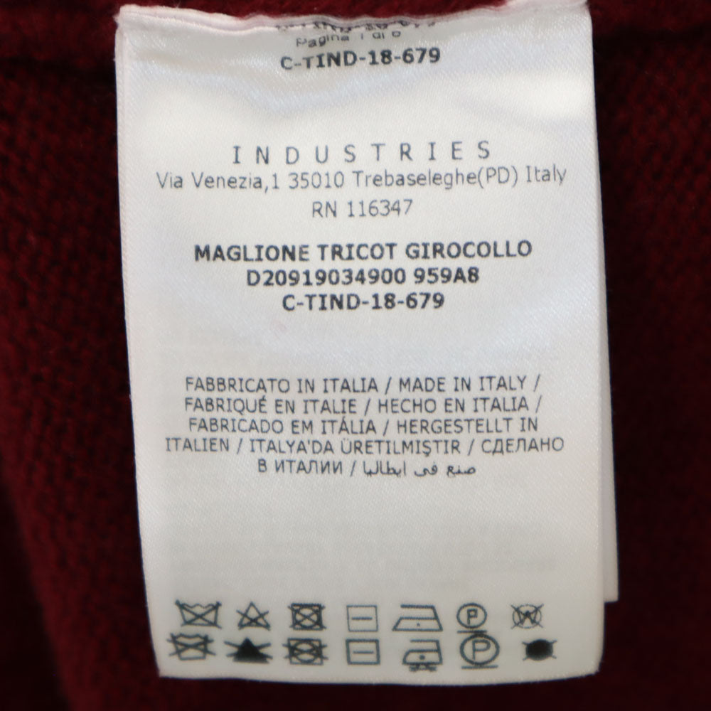 MONCLER モンクレール イタリア製 ウールブレンド 長袖 セーター Xl レッド MAGLIONE TRICOT GIROCOLLO メンズ