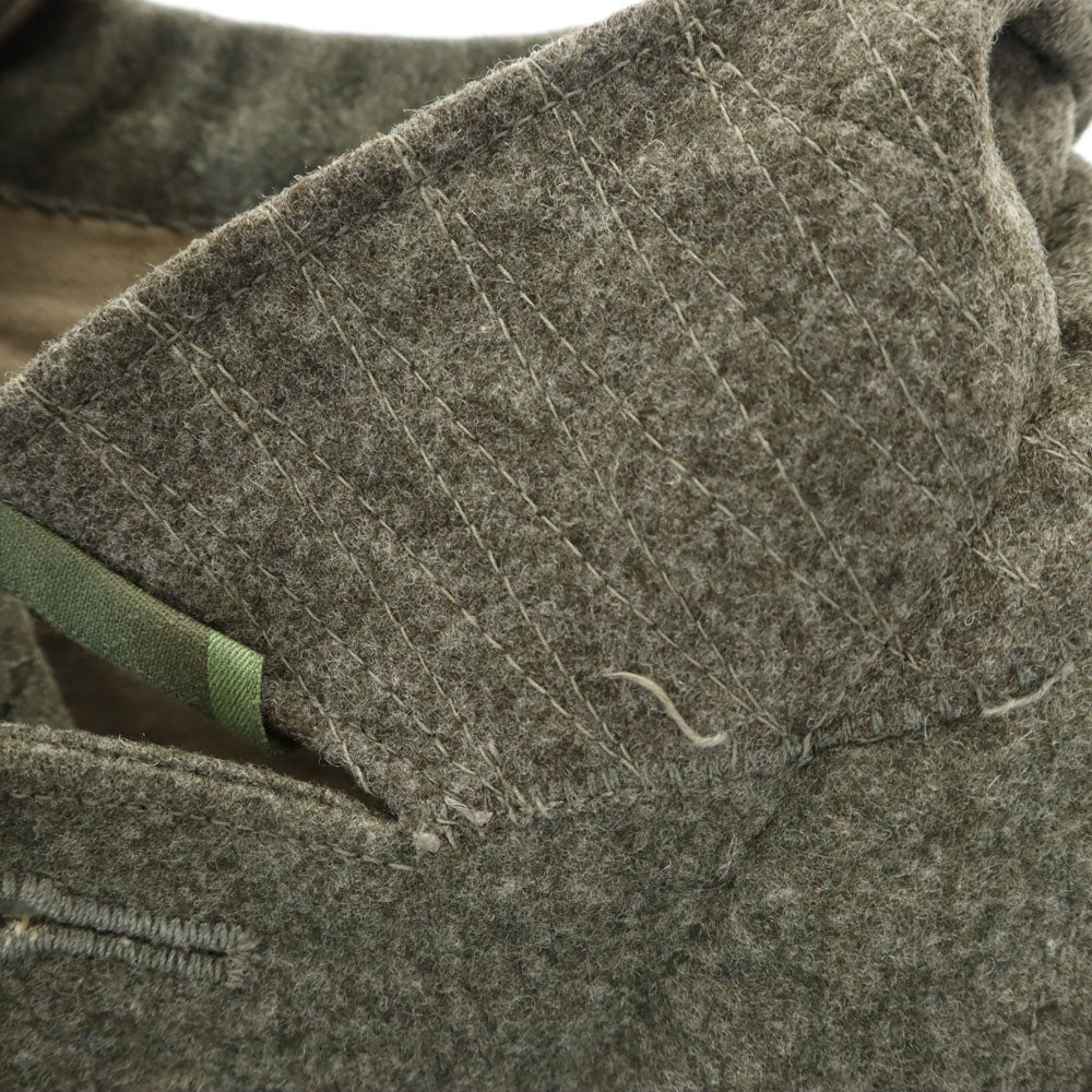 SWEDENISH ARMY スウェーデン軍 40s ヴィンテージ ミリタリー ウールジャケット 104U カーキ メーカーラベル付き メンズ