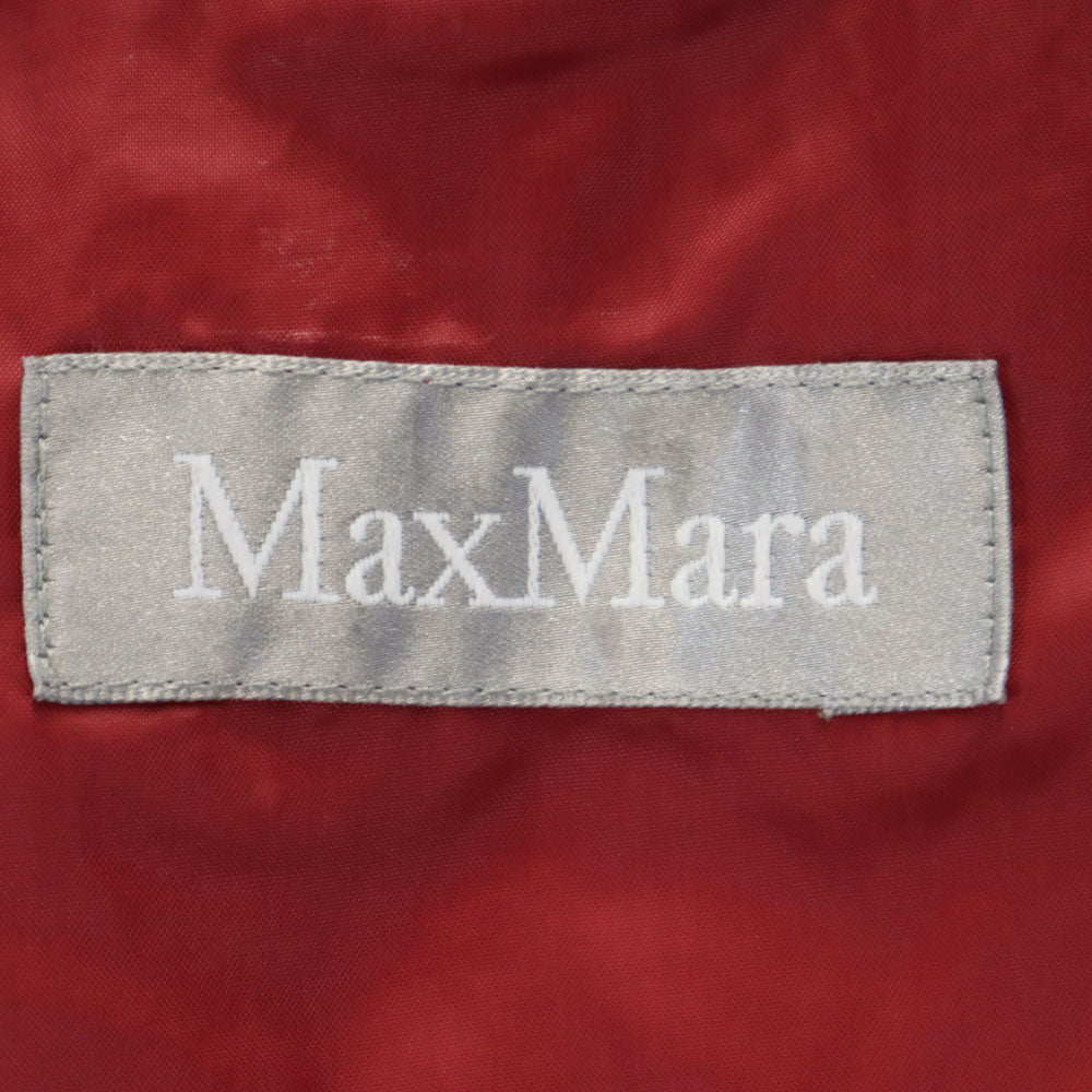 MAX MARA マックスマーラ ダウンジャケット 46 レッド フード付き レディース