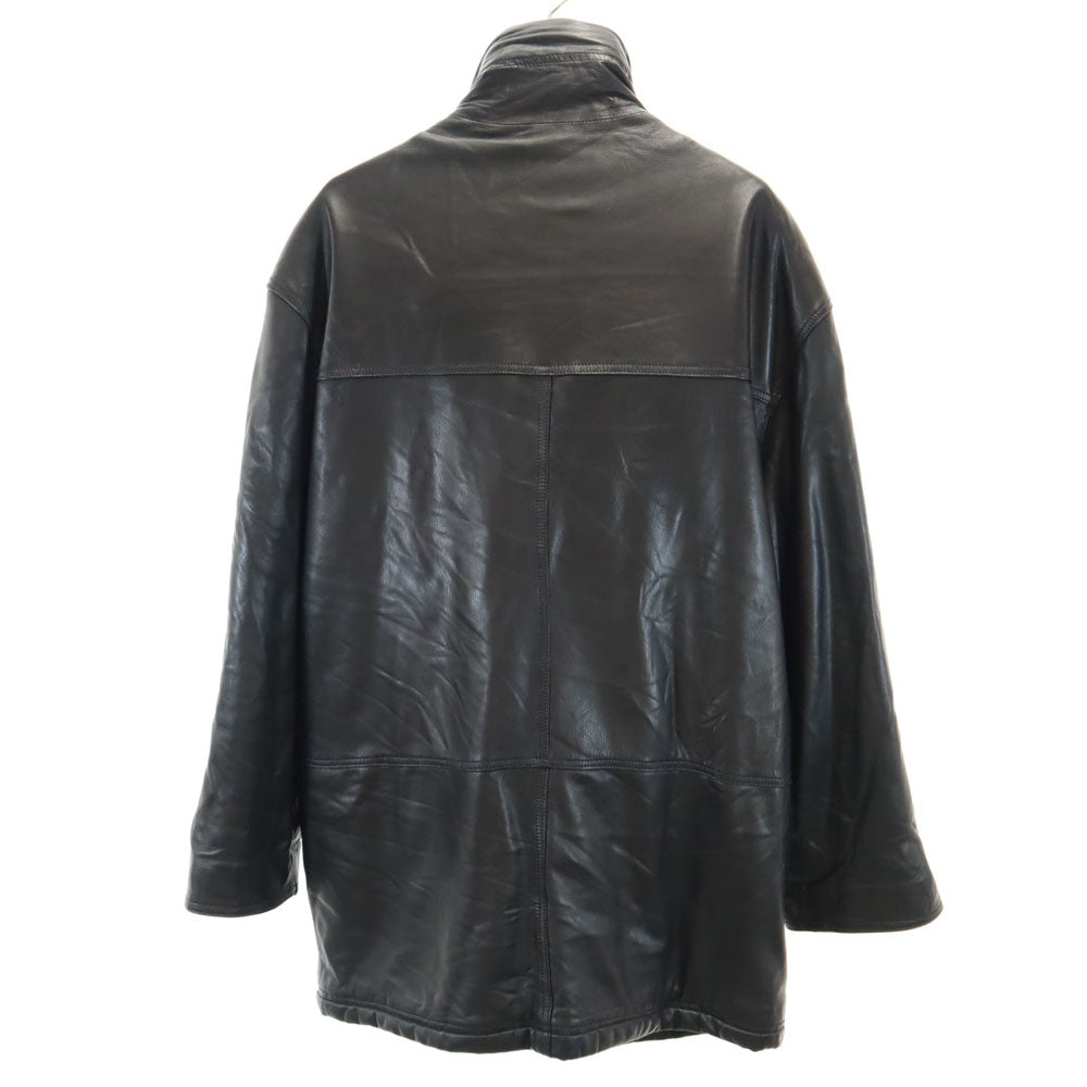 Mayjas's スペイン製 レザーコート 50 ブラック メンズ
