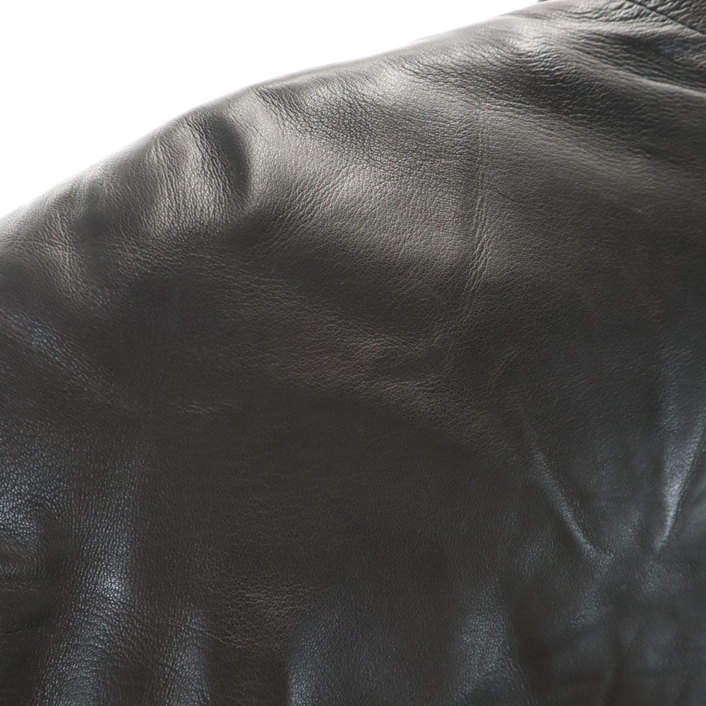 Mayjas's スペイン製 レザーコート 50 ブラック メンズ