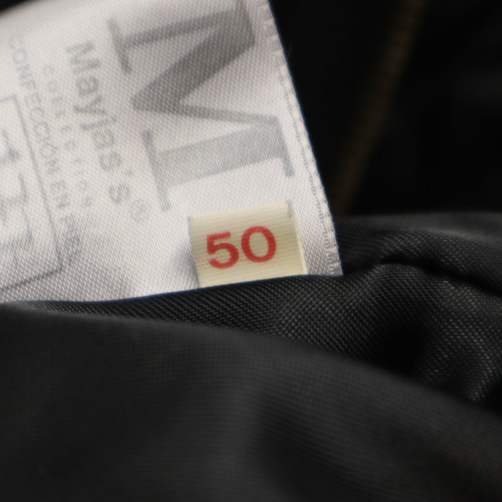 Mayjas's スペイン製 レザーコート 50 ブラック メンズ