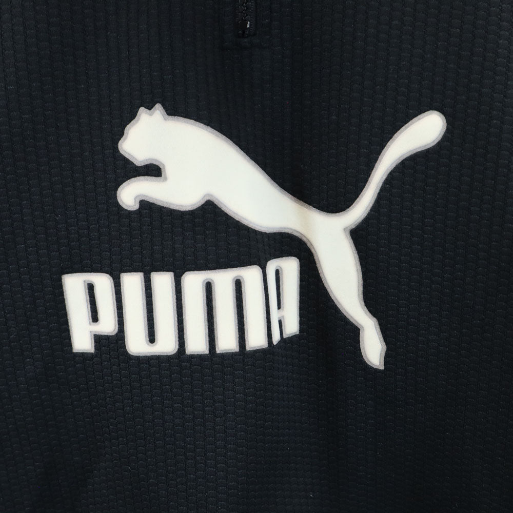 PUMA プーマ 90s 日本製 オールド ヒットユニオン ハーフジップ トラックジャケット ブラック 他 プルオーバー ジャージ メンズ