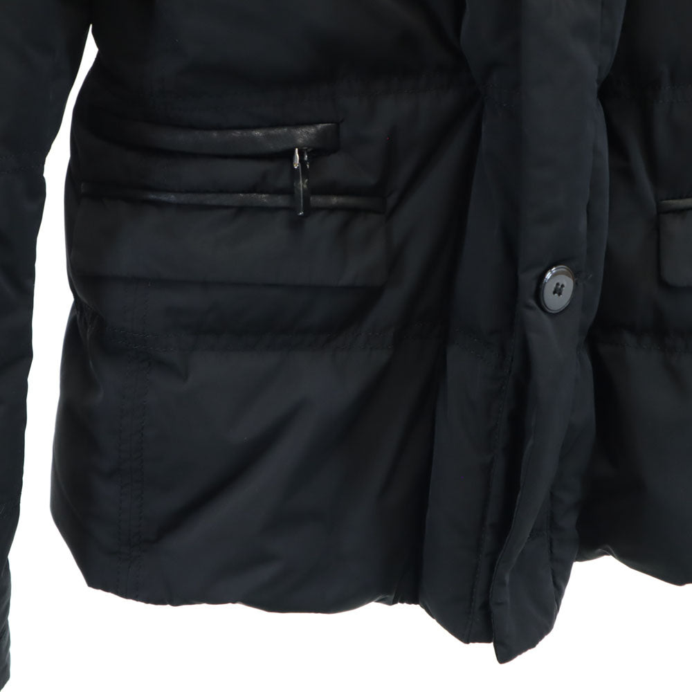 パオロペコラ ダウンジャケット 48 ブラック メンズ