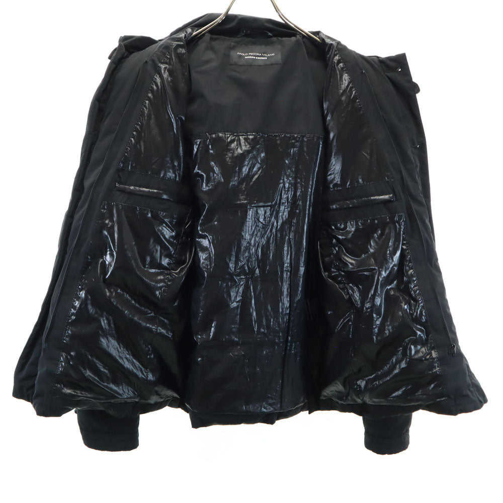 パオロペコラ ダウンジャケット 48 ブラック メンズ