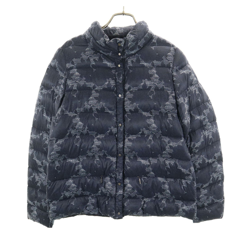 WEEKEND MaxMara ウィークエンドマックスマーラ 総柄 中綿ジャケット 40 ネイビー レディース