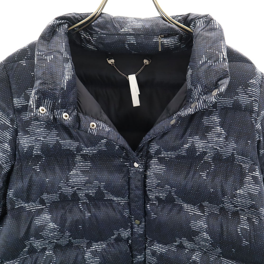 WEEKEND MaxMara ウィークエンドマックスマーラ 総柄 中綿ジャケット 40 ネイビー レディース