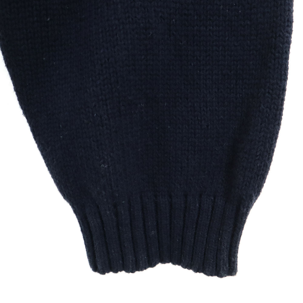 TOMMY HILFIGER トミーヒルフィガー 90s オールド フラッグタグ アーガイル柄 長袖 コットンニット セーター L ネイビー系 メンズ