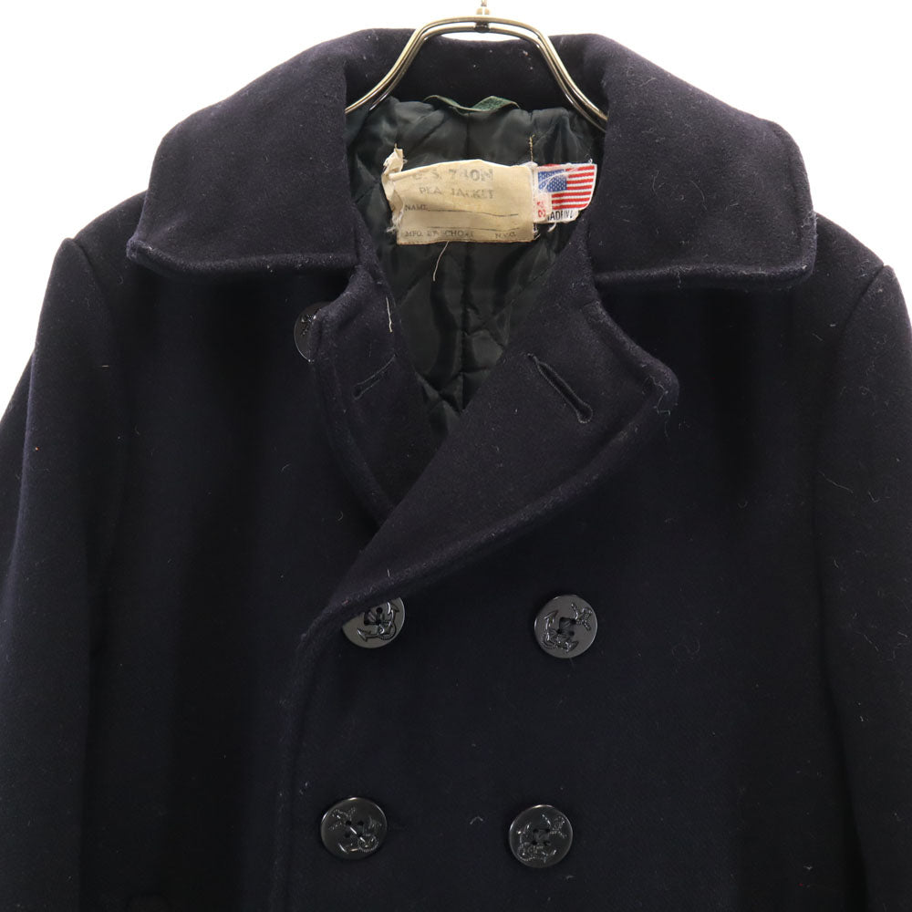 schott ショット USA製 ヴィンテージ ピーコート 34 ネイビー系 メンズ