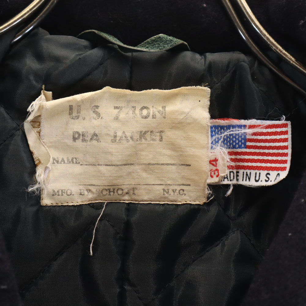 schott ショット USA製 ヴィンテージ ピーコート 34 ネイビー系 メンズ