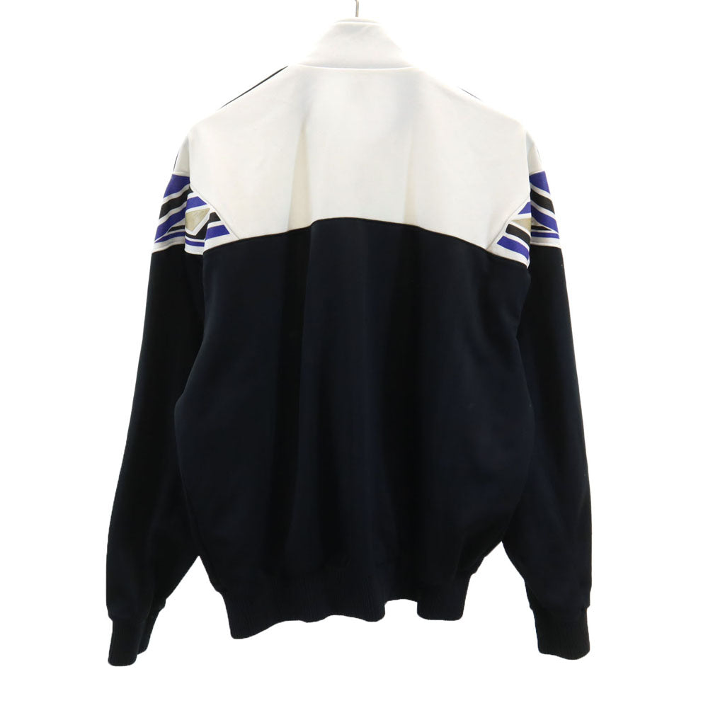 adidas アディダス 80s デサント製 ヴィンテージ トレフォイルロゴ トラックジャケット X0 ブラック メンズ