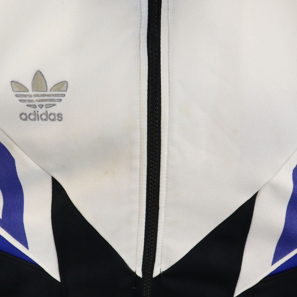 adidas アディダス 80s デサント製 ヴィンテージ トレフォイルロゴ トラックジャケット X0 ブラック メンズ