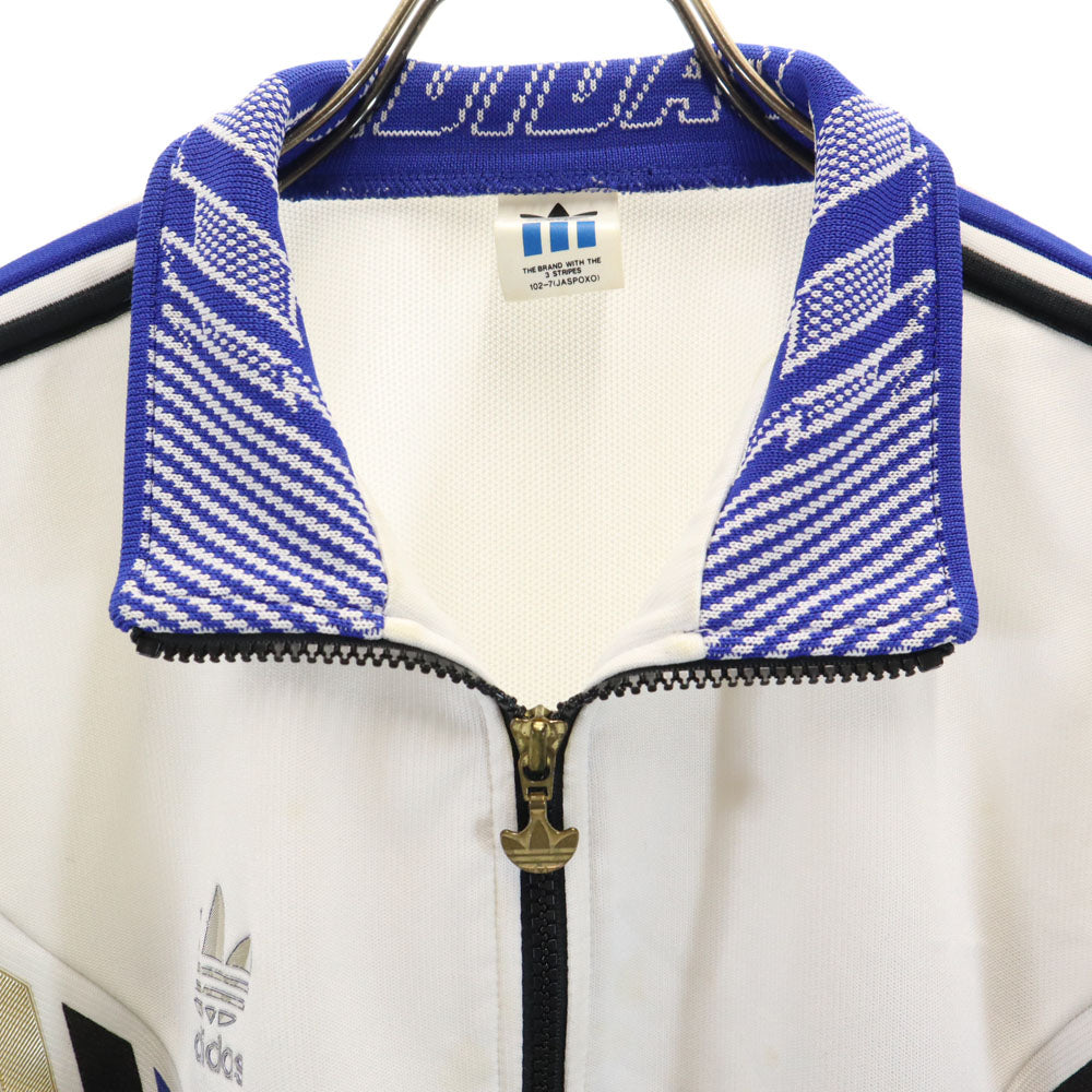 adidas アディダス 80s デサント製 ヴィンテージ トレフォイルロゴ トラックジャケット X0 ブラック メンズ