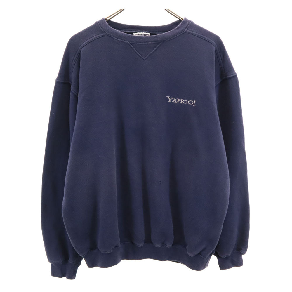 Lee リー 00s ネパール製 ヤフー 長袖 前V スウェット M ネイビー 裏起毛 メンズ