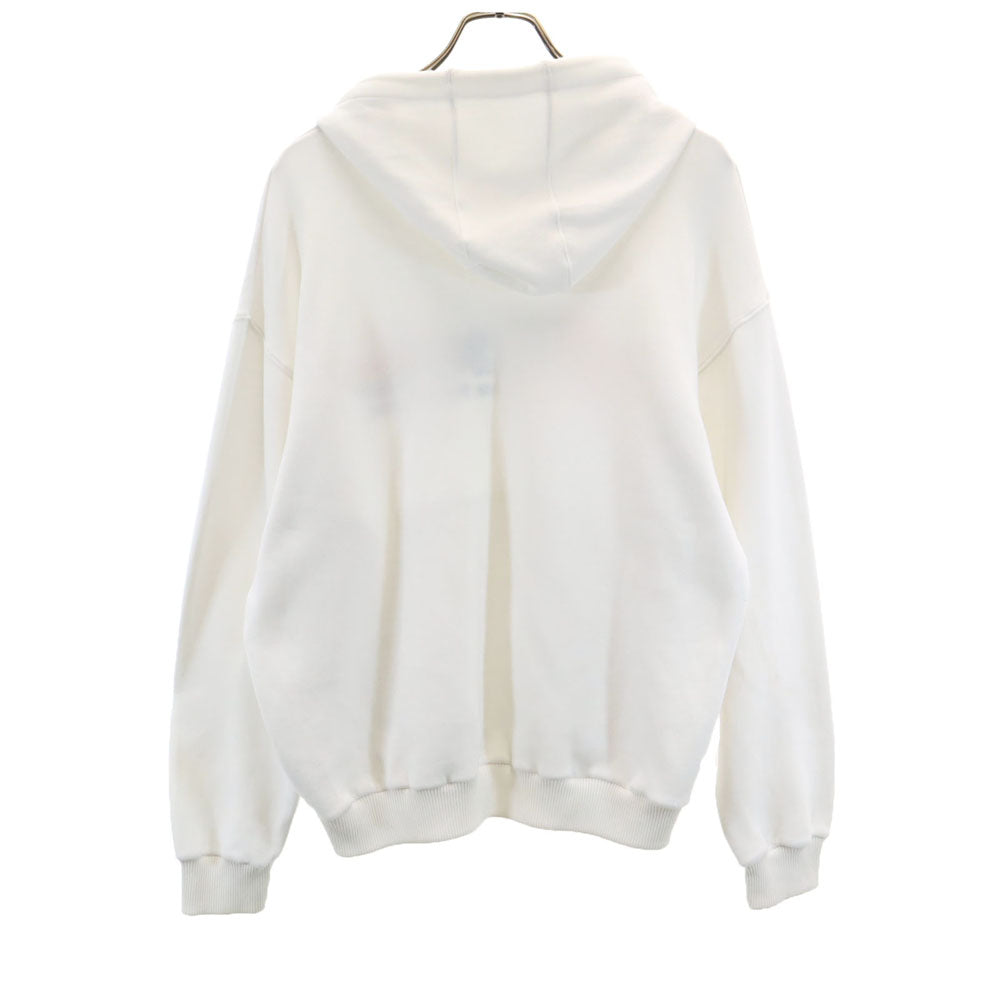 adidas アディダス 80s デサント製 ヴィンテージ トレフォイルロゴ 長袖 スウェットパーカー O ホワイト メンズ