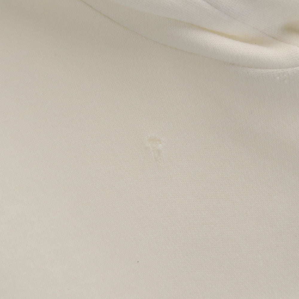 adidas アディダス 80s デサント製 ヴィンテージ トレフォイルロゴ 長袖 スウェットパーカー O ホワイト メンズ