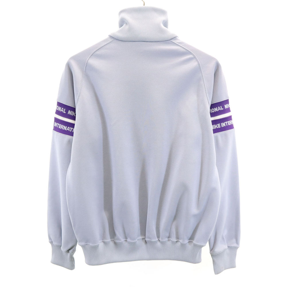 NIKE ナイキ 80s 日本製 ヴィンテージ 紺タグ トラックジャケット S グレー ジャージ メンズ