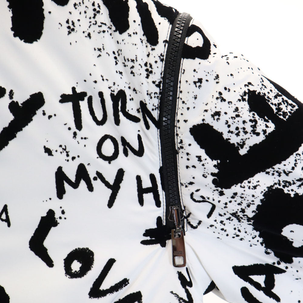 未使用 DOLCE&GABBANA ドルチェアンドガッバーナ イタリア製 リバーシブル パファー 中綿ジャケット 40 ホワイト レディース