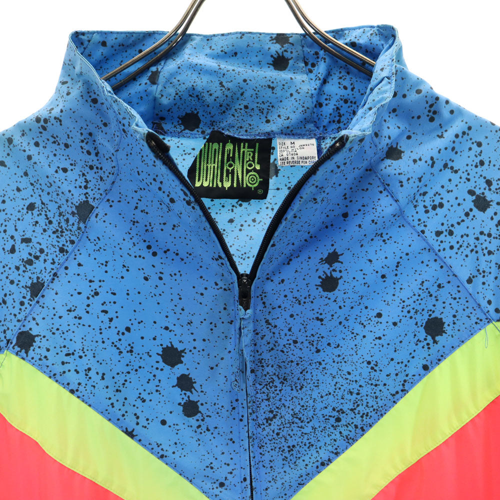 デュアルコントロール 80s 90s オールド ナイロンジャケット M ブルー メンズ