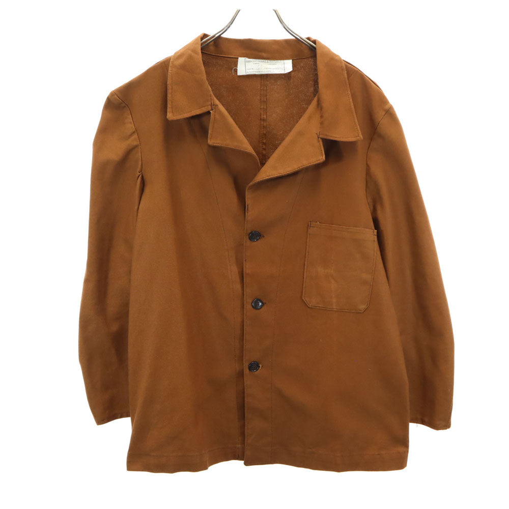 ITALIAN ARMY イタリア軍 70s ヴィンテージ ユーロワーク プリズナー ワークジャケット 5h ブラウン メンズ