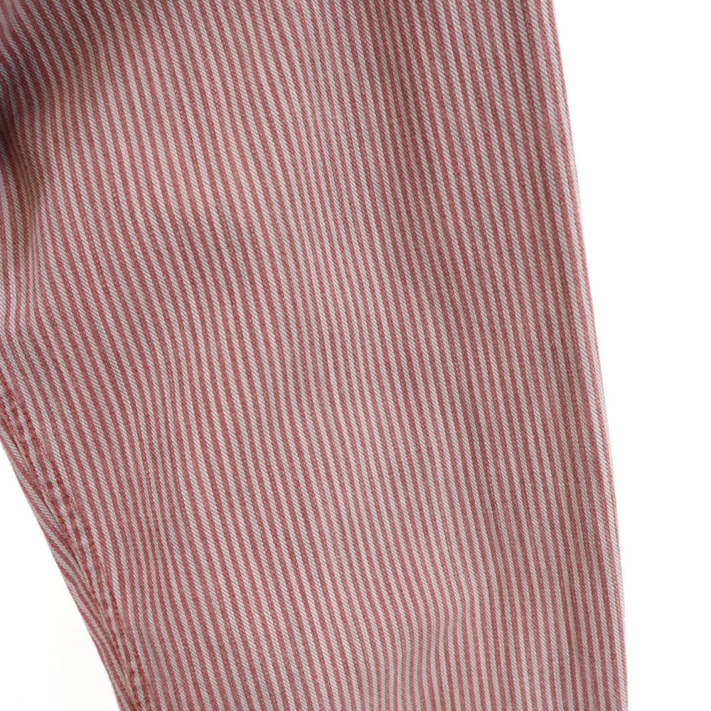 MIHARA YASUHIRO ミハラヤスヒロ 日本製 ヒッコリーストライプ 長袖 レイヤード シャツ S レッド 他 メンズ