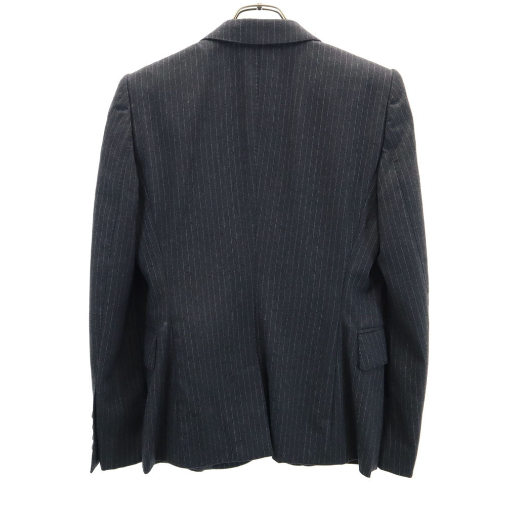 GUCCI グッチ イタリア製 ピンストライプ テーラードジャケット 40 チャコールグレー ブレザー レディース
