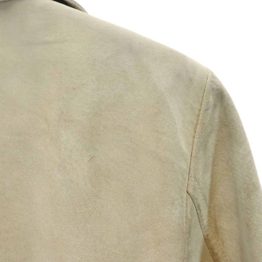 GUCCI グッチ イタリア製 レザージャケット 40 ベージュ レディース