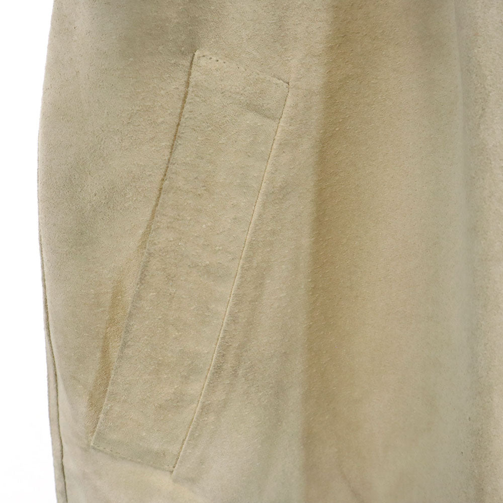 GUCCI グッチ イタリア製 レザージャケット 40 ベージュ レディース