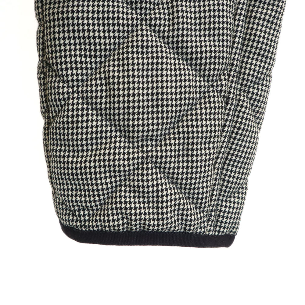 MACKINTOSH PHILOSOPHY マッキントッシュフィロソフィー ハウンドトゥース柄 キルティングコート 36 ブラック 他 千鳥格子 中綿入り レディース