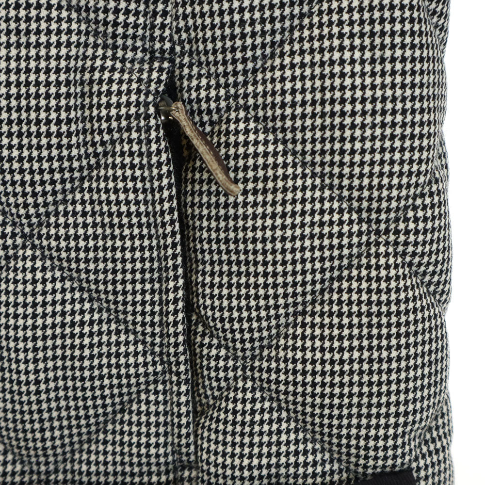 MACKINTOSH PHILOSOPHY マッキントッシュフィロソフィー ハウンドトゥース柄 キルティングコート 36 ブラック 他 千鳥格子 中綿入り レディース