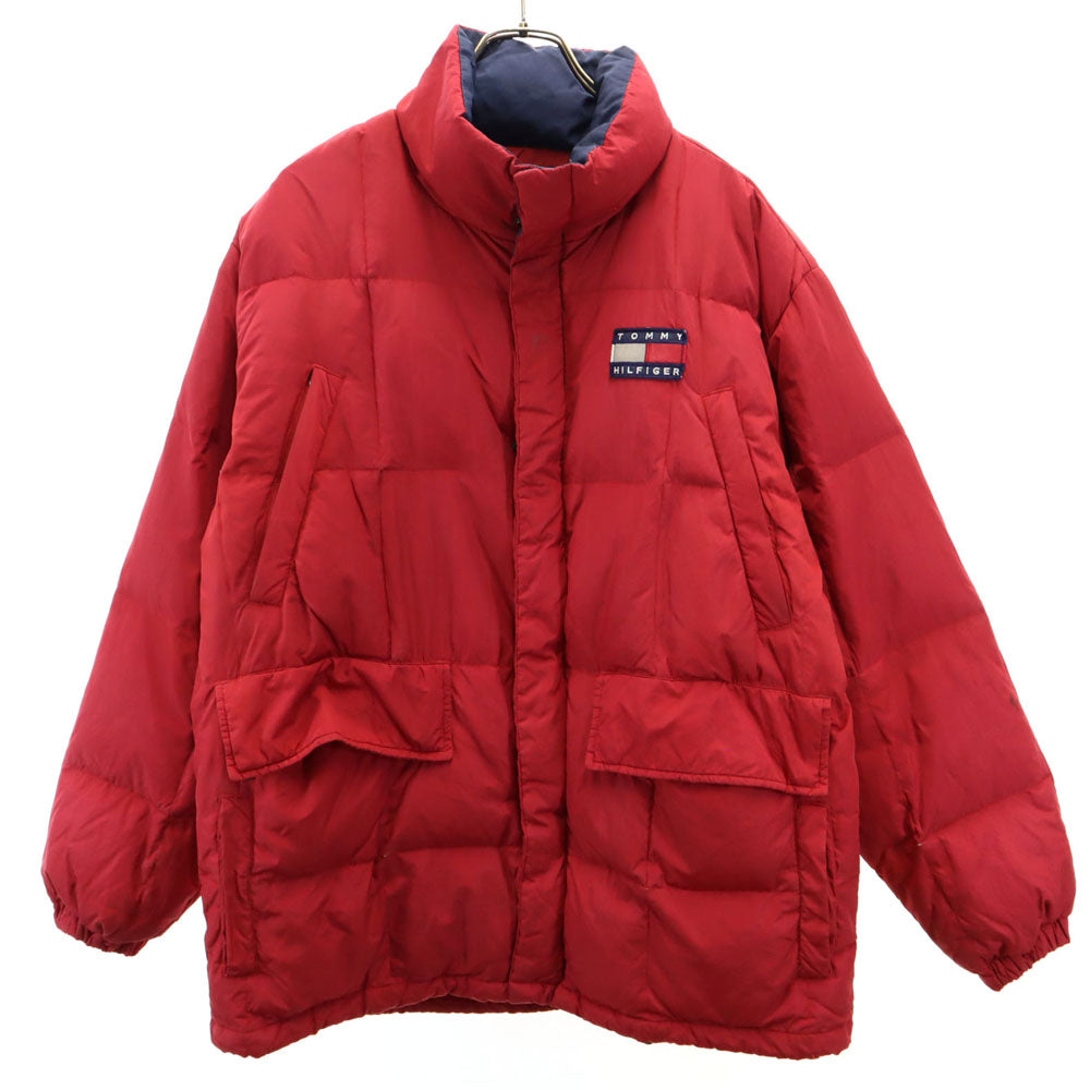 TOMMY HILFIGER トミーヒルフィガー 90s オールド フラッグタグ ダウンジャケット S 赤系 メンズ