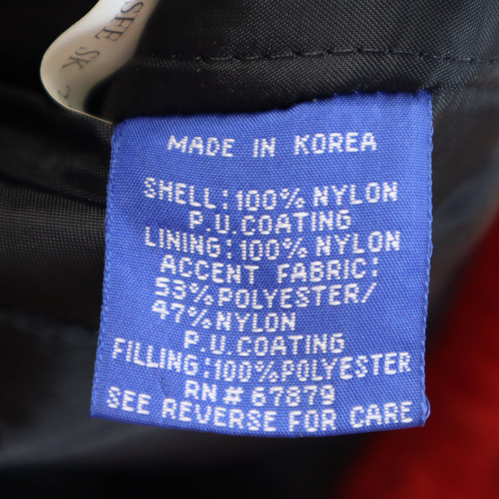 STARTER スターター 90s 韓国製 レッドウィングス オールド NHL ハーフジップ 中綿ジャケット L 赤 プルオーバー メンズ