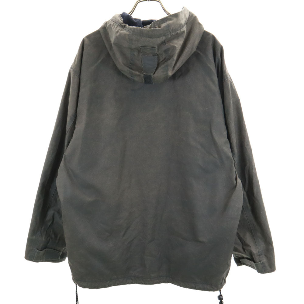 GAP ギャップ コーティング加工 フーデッド ジャケット S グレー メンズ