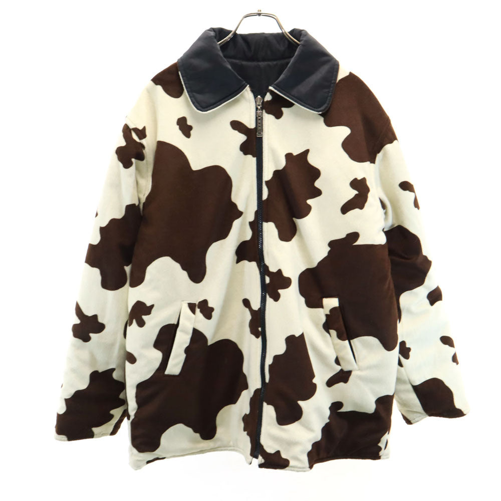 FENDI フェンディ イタリア製 ホルスタイン柄 リバーシブル ジャケット ブラウン 他 牛柄 メンズ