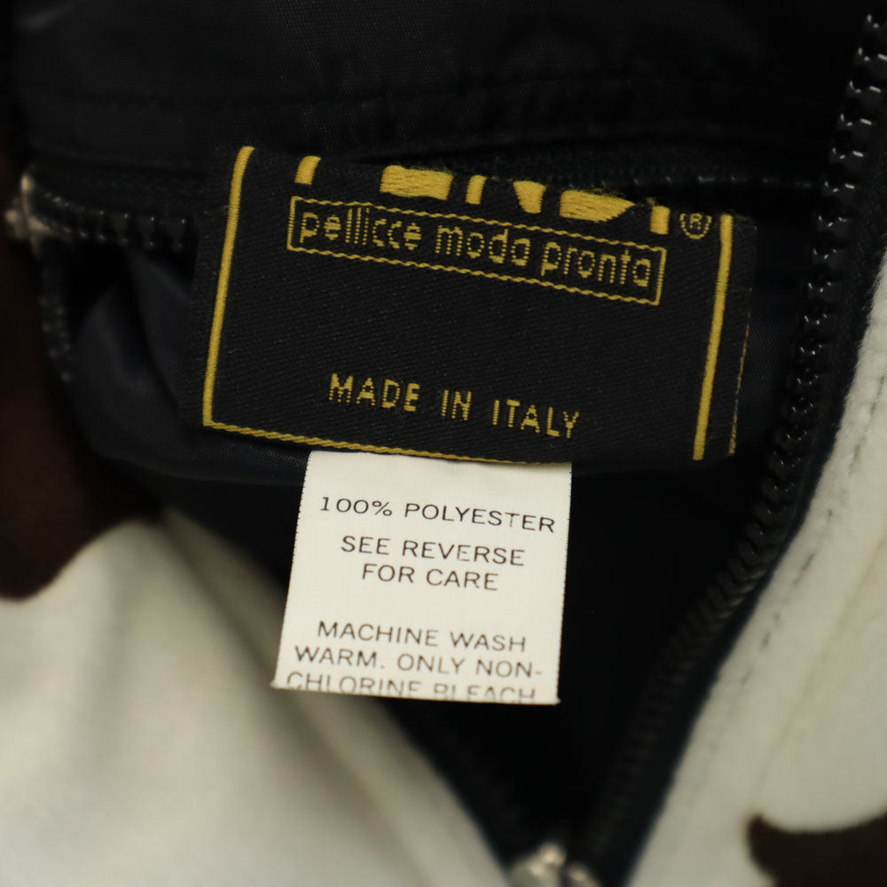 FENDI フェンディ イタリア製 ホルスタイン柄 リバーシブル ジャケット ブラウン 他 牛柄 メンズ