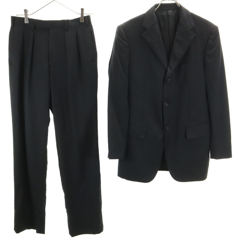 BURBERRY BLACK LABEL バーバリーブラックレーベル 三陽商会 日本製 ウール スーツ 上下 セットアップ 36R ブラック メンズ