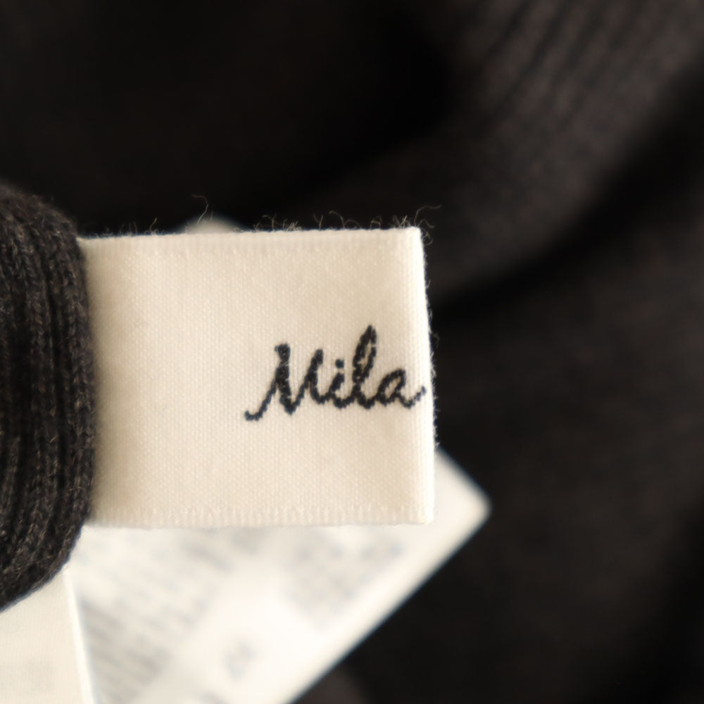 Mila Owen ミラオーウェン ウールブレンド 長袖 タートルネック セーター 上下 セットアップ 1 グレー ニット レディース