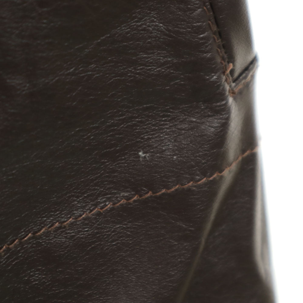 OLD オールド レザージャケット ダークブラウン メンズ